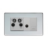 2 G TV Outlet / Blk Nkl / Blk